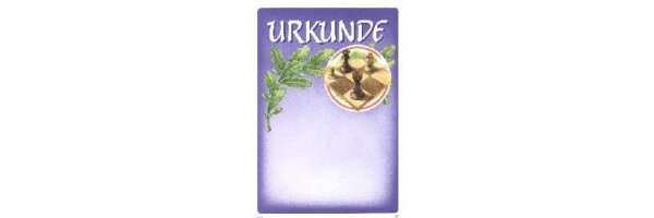 Urkunden, Diplome, Anstecknadeln