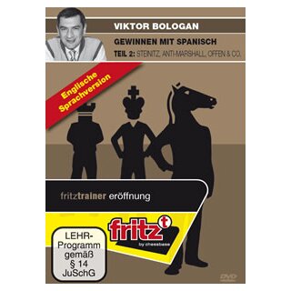 Viktor Bologan: Gewinnen mit Spanisch - Teil 2: Steinitz, Anti-Marshall, Offen &amp; Co. - DVD