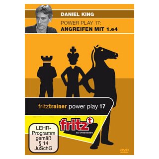 Daniel King: Power Play 17: Angreifen mit 1.e4, Teil 1 - DVD