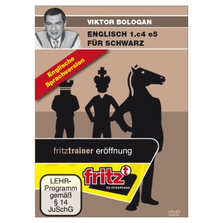 Viktor Bologan: Englisch 1.c4 e5 für Schwarz - DVD