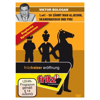 Victor Bologan: 1.e4! - So zähmt man Aljechin, Skandinavisch und Pirc - DVD