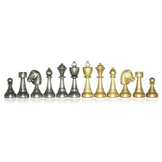 Schachfiguren Metall, KH 72 mm