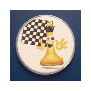 Button - mit Schachmotiv