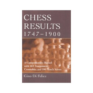 Chess Results, 1747-1900: A Comprehensive Record with 465 Tournament  Crosstables and 590 Match Scores