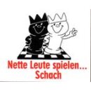 Aufkleber "Nette Leute spielen Schach"