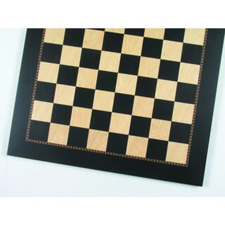 Schachbrett Anigré schwarz / Esche maser, FG 60 mm