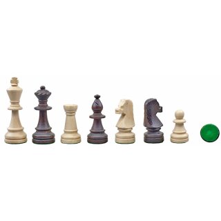 Schachfiguren Turnier International, Holz, KH 95 mm