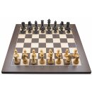 PC-Schachbrett / USB / Wenge / Figuren FIDE extra schwer / Z+B