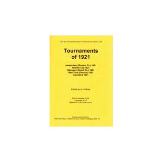 Anthony J. Gillam: Tournaments of 1921