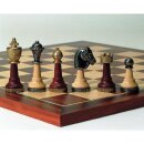 Schachfiguren Metall-Holz-Kombination, KH 75 mm