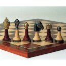 Schachfiguren &quot;Metall und Holz&quot;, KH 75 mm