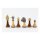 Schachfiguren &quot;Metall und Holz&quot;, KH 75 mm