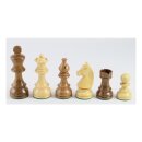 Schachfiguren Akazie und Buchsbaum, Staunton-Form, KH 76 mm