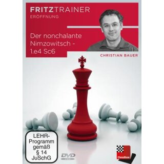 Christian Bauer: Der nonchalante Nimzowitsch - 1.e4 Sc6 - DVD