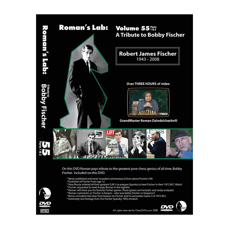 Roman Dzindzichashvili A Tribute to Bobby Fischer DVD, 19,95