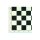 Schachbrett Ahorn furniert, schwarz bedruckt, matt lackiert, FG 50 mm, Z+B