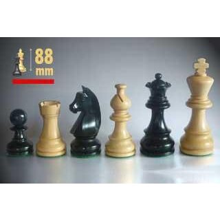 Schachfiguren &quot;Original 535 Design&quot; schwarz, Stauntonform, KH 88 mm, im Holzkasten