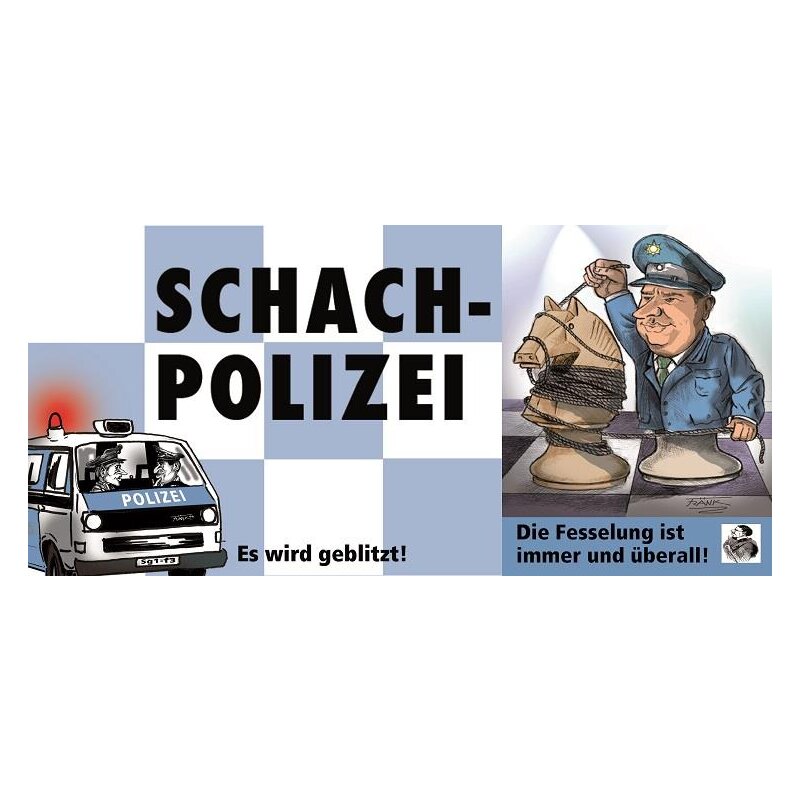 Aufkleber Schach-Polizei, 3,50 €