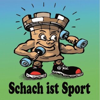 Aufkleber "Schach ist Sport"