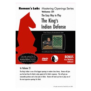 Roman Dzindzichashvili: The King&rsquo;s Indian Defence - DVD