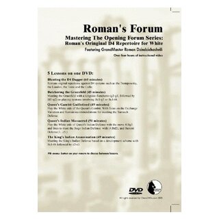 Roman Dzindzichashvili: Repertoire for White with 1.d4 - DVD