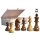 Schachfiguren &quot;Original 535 Design&quot;, braun, Stauntonform, KH 70 mm, im Holzkasten