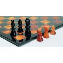 Schachspiel aus Alabaster, braun/schwarz, KH 75 mm