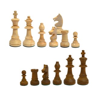 Schachfiguren Holz, German Staunton, KH 95 mm