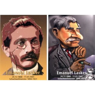 Postkarten Emanuel Lasker (2 St&uuml;ck)