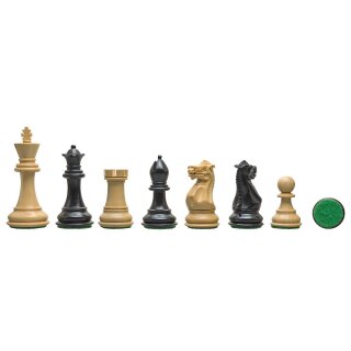 Schachfiguren Ultimate, Buchsbaum/schwarz, KH 98 mm