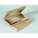 Backgammon-Kassette aus Buche, natur