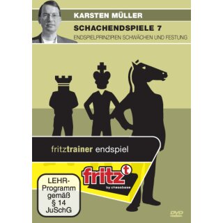 Karsten M&uuml;ller: Schachendspiele 7 - Endspielprinzipien Schw&auml;chen &amp; Festung - DVD
