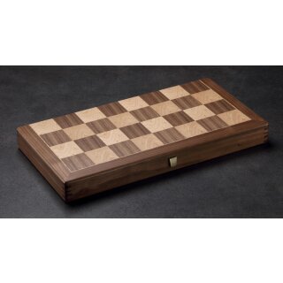Schachkassette Nuss/Ahorn, FG 38 cm