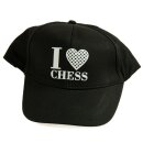 Basecap "I Love Chess", schwarz