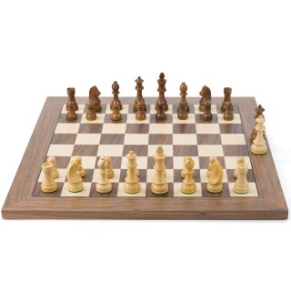 PC-Schachbrett / USB / Nussbaum / Figuren Timeless - Turnierversion